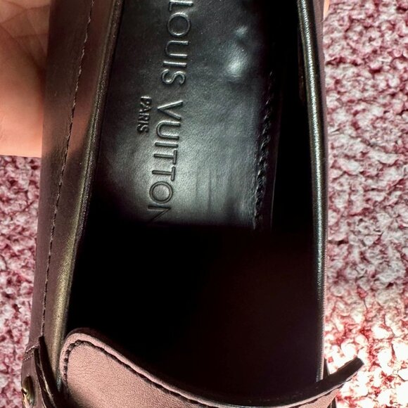 Louis Vuitton Loafers – Dark Brown Leather with Antique Brass Hardware Size 7 - Picture 2 of 5